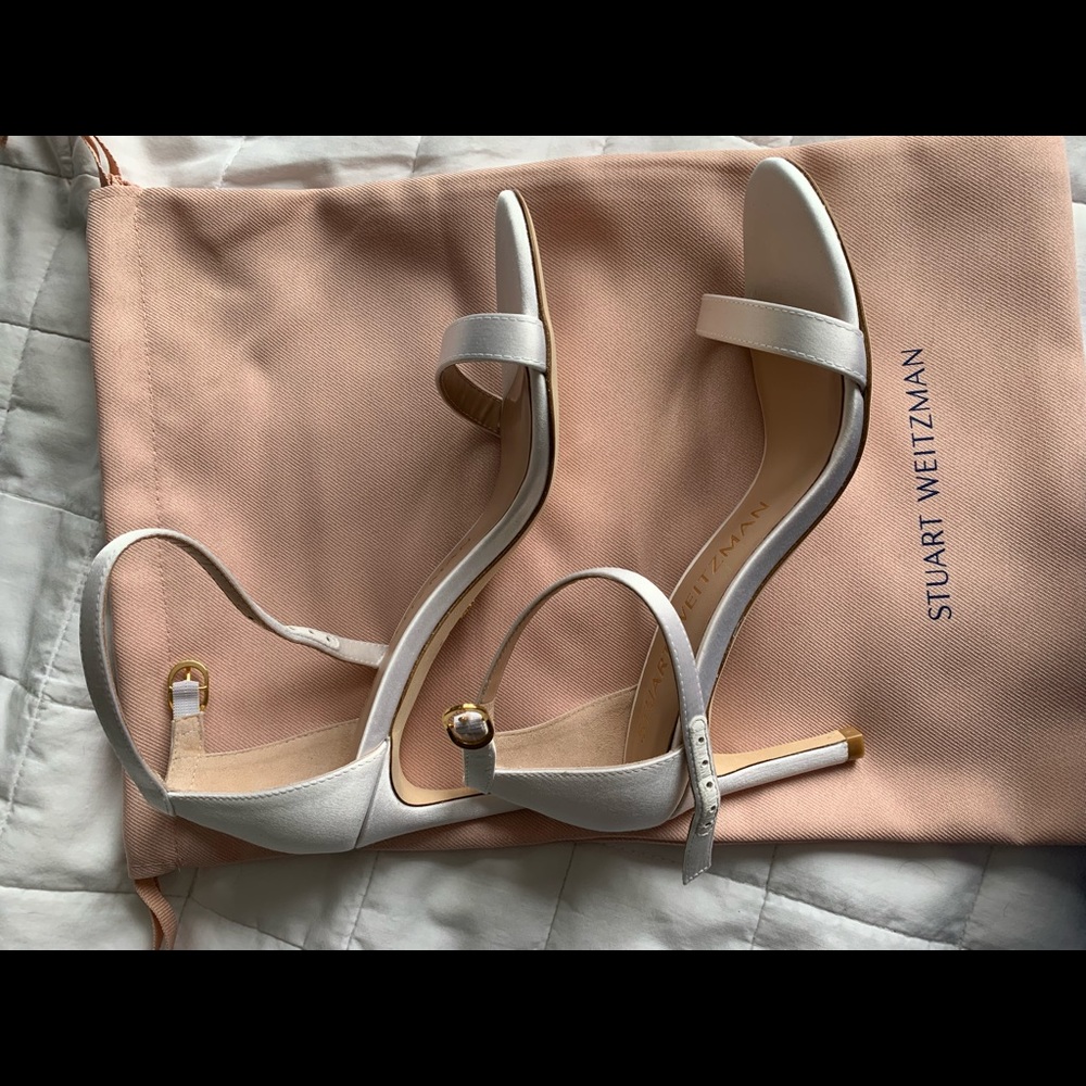 Stuart Weitzman The Nunaked Straight SATIN